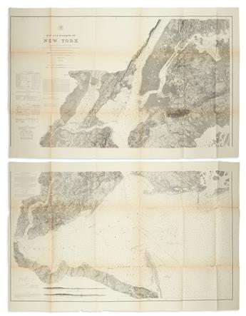 (NEW YORK CITY.) U.S. Coast Survey. Bay and Harbor of New York.